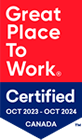 Great Place to Work Certified Oct 2023 - Oct 2024 Canada