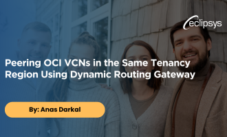Peering OCI VCNs in the Same Tenancy Region Using Dynamic Routing Gateway