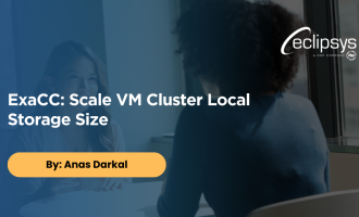 ExaCC Scale VM Cluster Local Storage Size